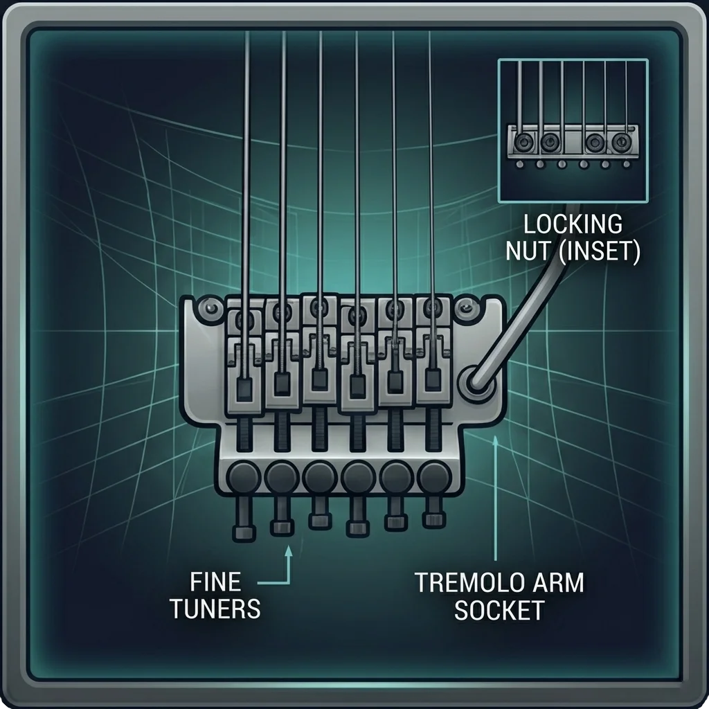 Floyd Rose tremolo bridge icon for bridge type selection