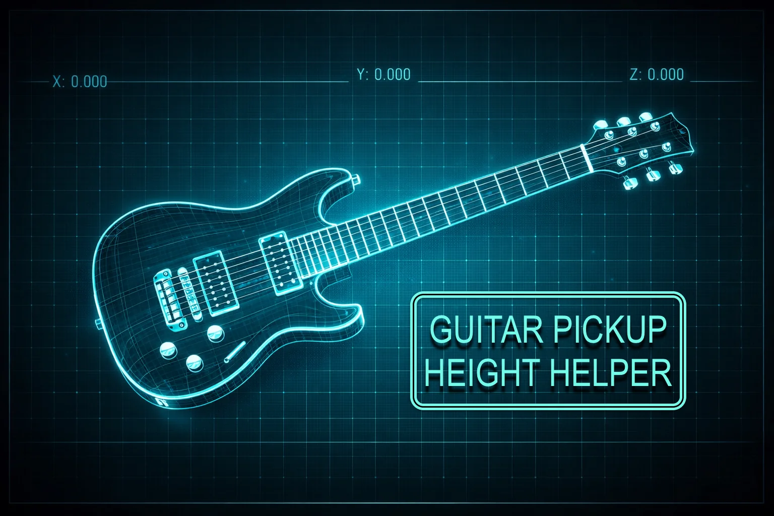 Guitar pickup height measurement tool