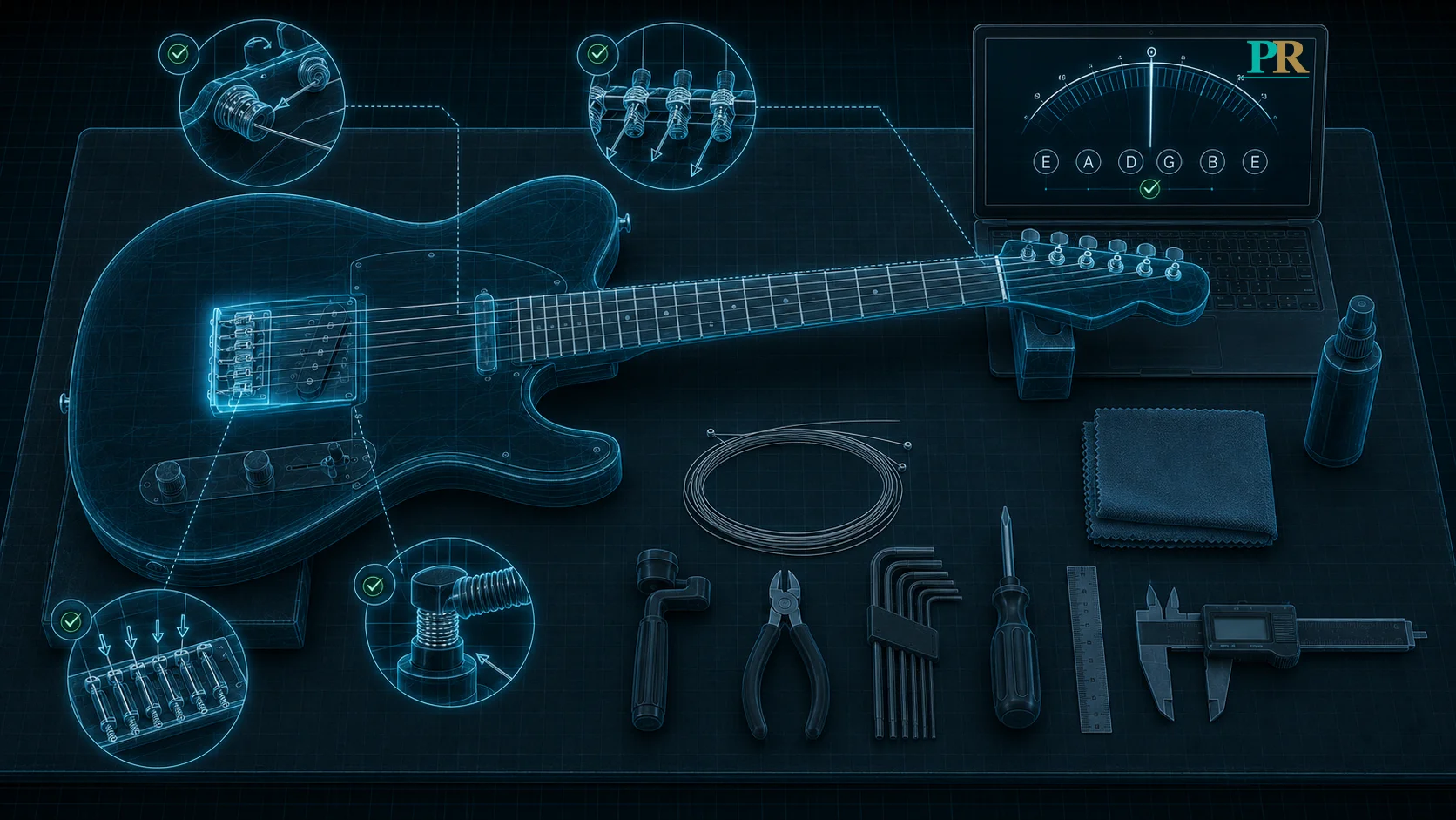 Changing guitar strings the right way — Pocket Roady String Change Assistant